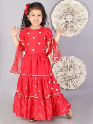 Girls Lil Drama Girls Choli With Ghaghra & Dupatta Set - Lil Drama