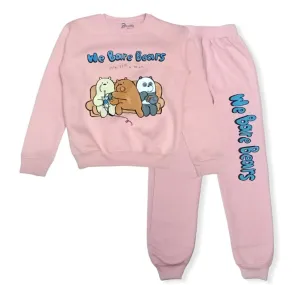 Girls Melton Pajama - Bears - Pink