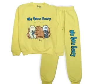 Girls Melton Pajama - Bears - Yellow