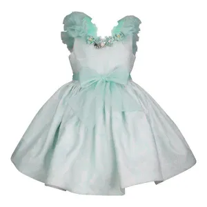 GIRLS MINT GREEN BALL DRESS