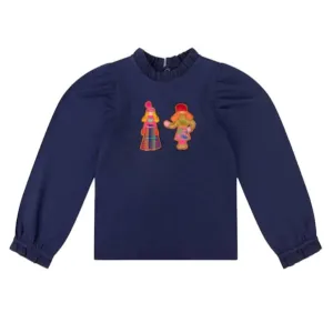 Girls Navy Theatre Doll Tshirt