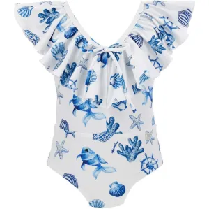 Girls Ocean Swimming Costume