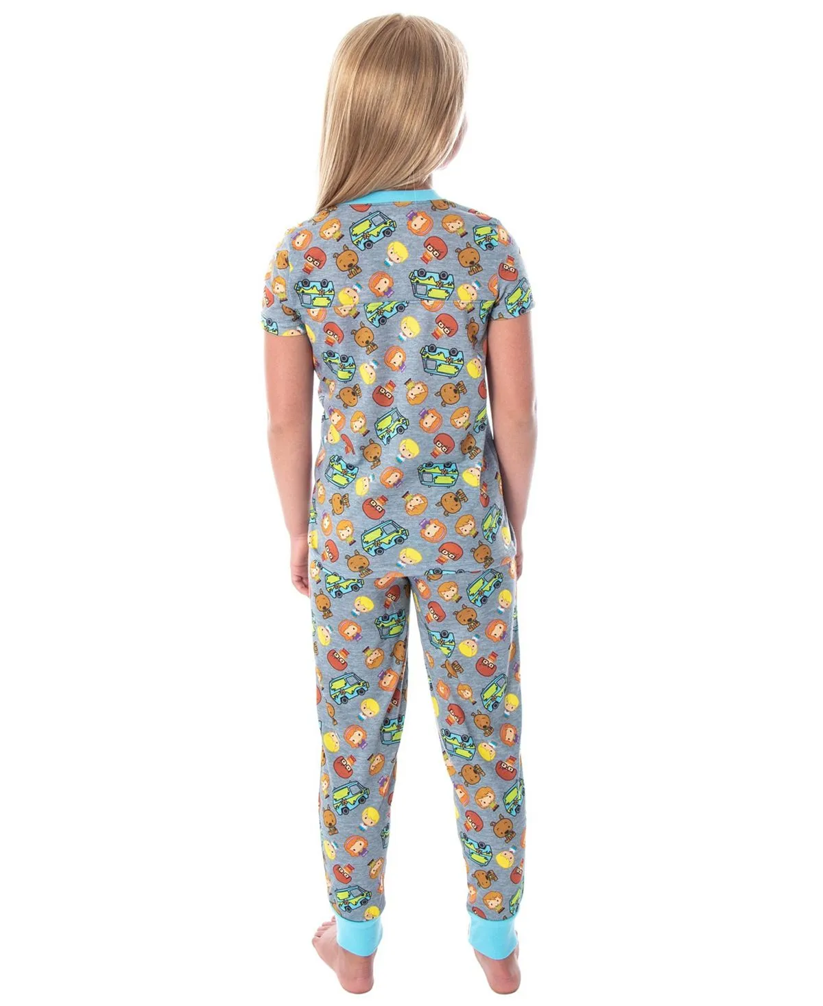 Girls' pajamas Scooby-Doo where are you ?  Children's pajama set with chibi Scooby-Doo figures