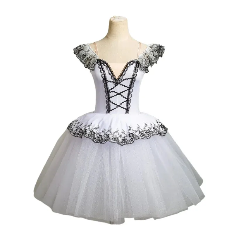 Girls Professional Ballet Tulle Long Ballet Dance Dress