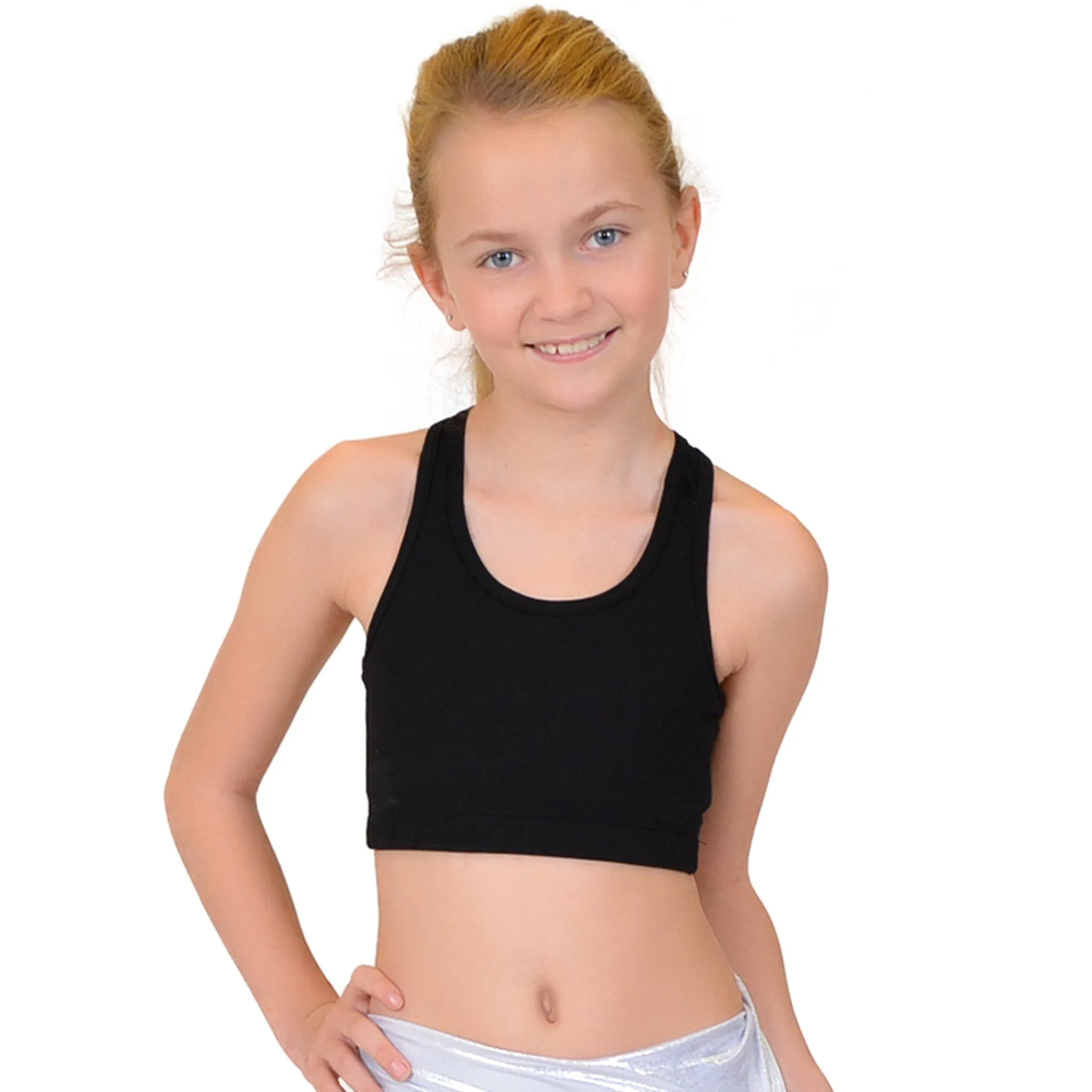 Girl's Racerback Cotton Sports Bras