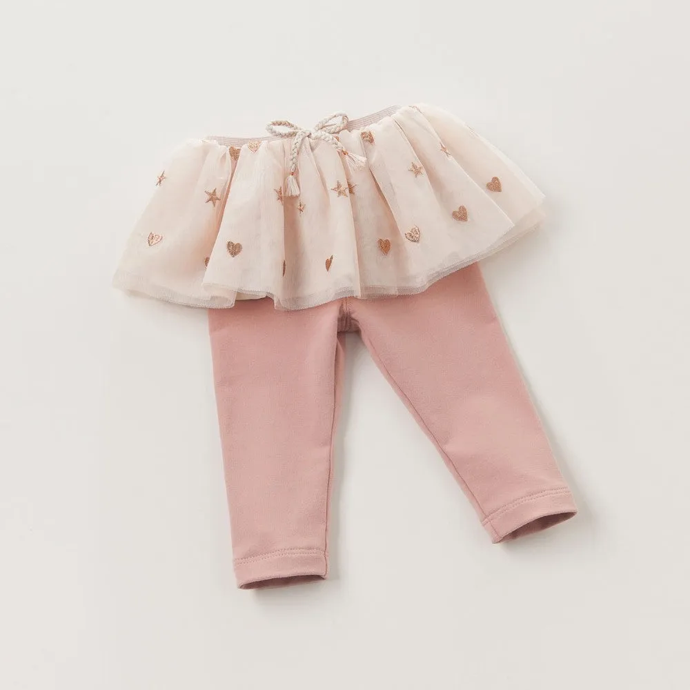 Girl's Tulle Skirt Legging's