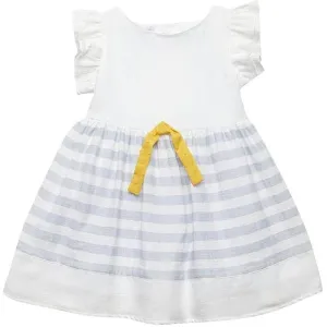 Girls White & Grey Dress