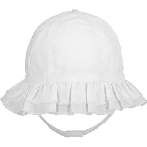 Girls White Knitted Hat