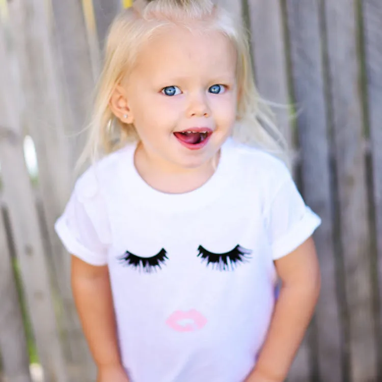 Girly Eyelashes Tshirt