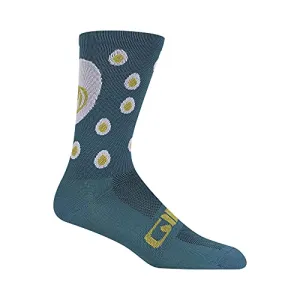 Giro Comp Racer High Rise Sock Bicycle Socks Harbor Blue Eggs X-Large