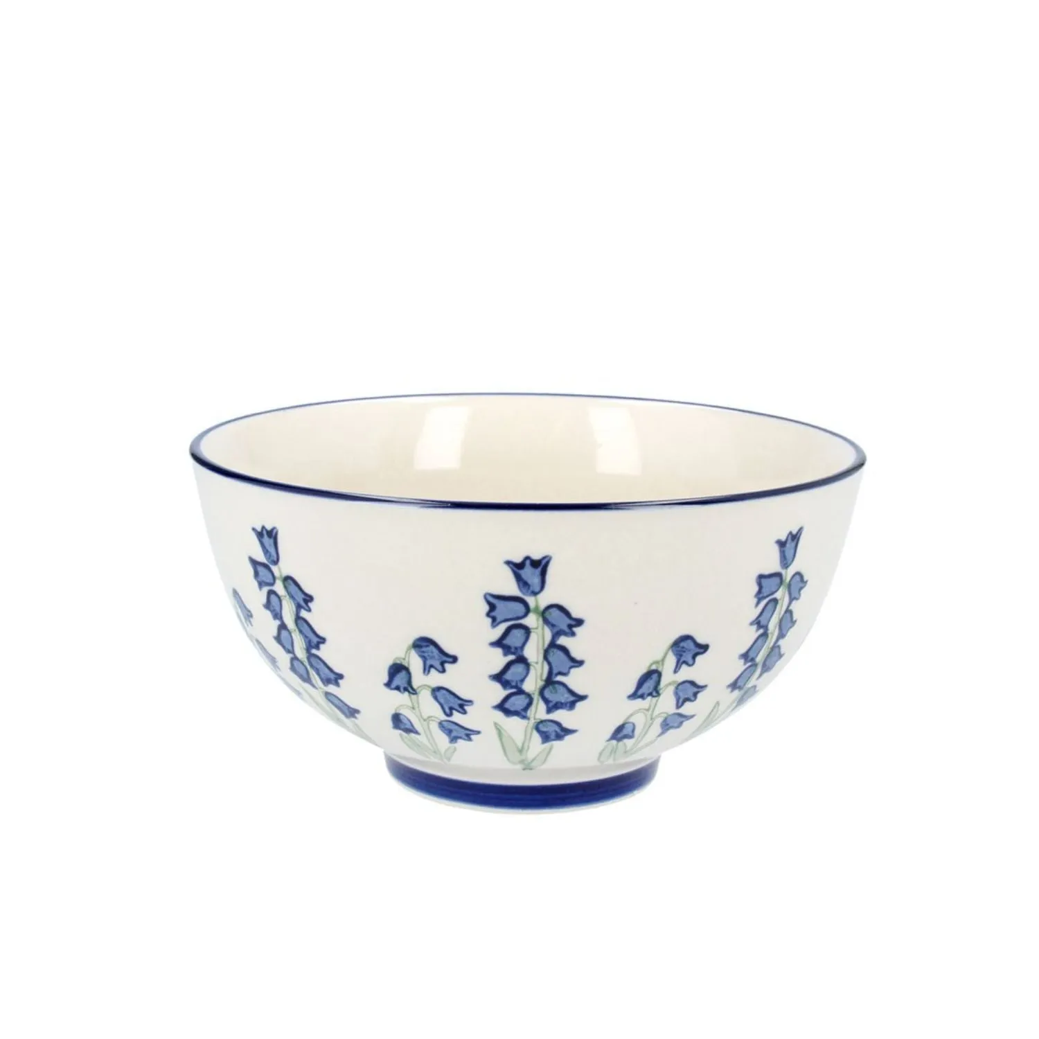 Gisela Graham 15cm Large Bluebells Stoneware Bowl