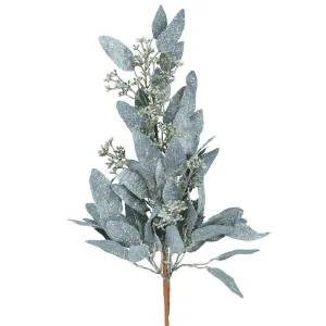 Gisela Graham 55cm Frosted Eucalyptus Spray