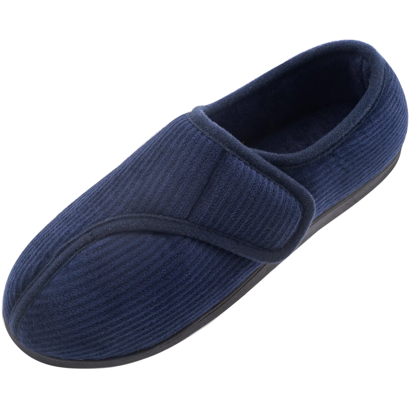 Git-up Men's Diabetic Slippers with Adjustable Closure, Memory Foam