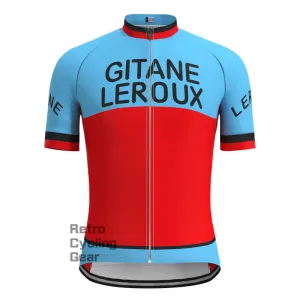 GITANE Blue-Red Retro Short sleeves Jersey