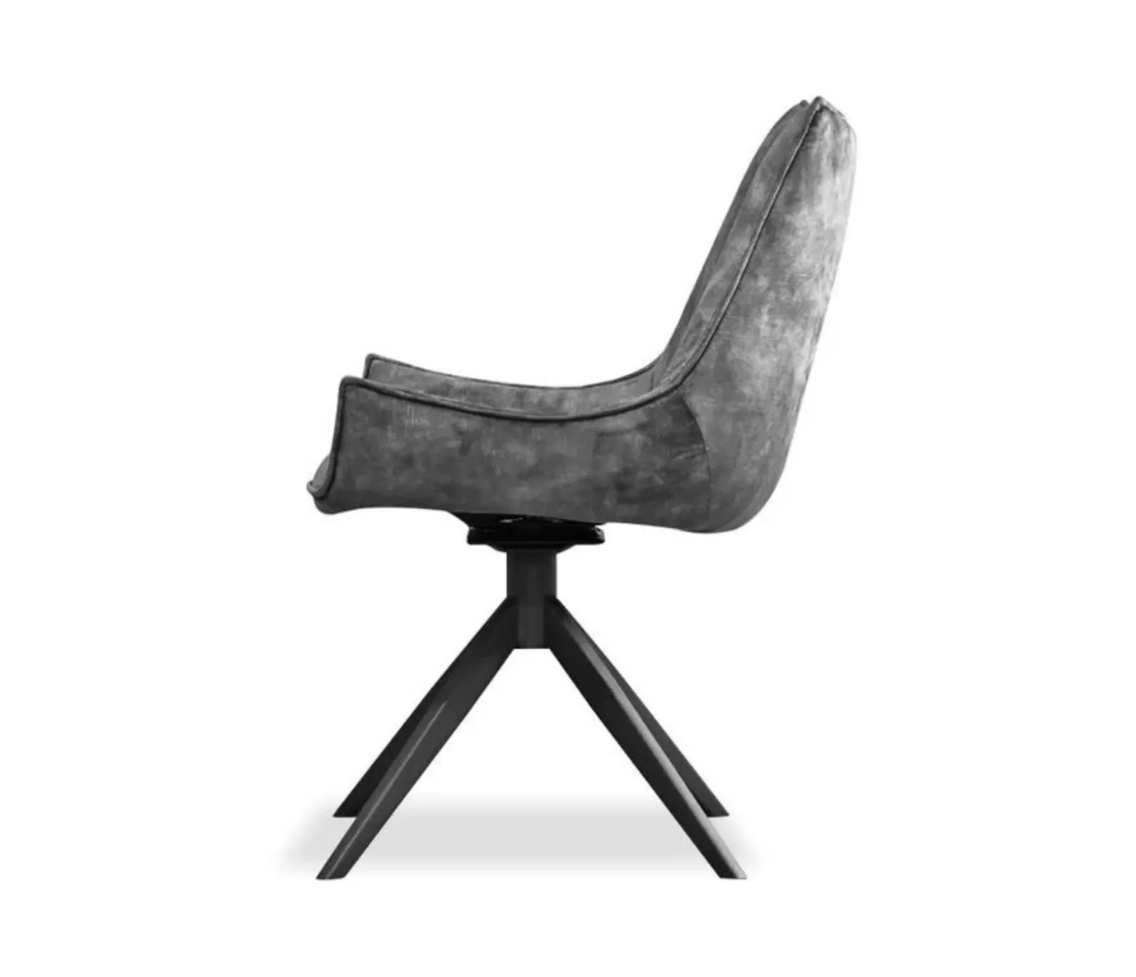 Giulia Swivel Side Chair - Anthracite Grey