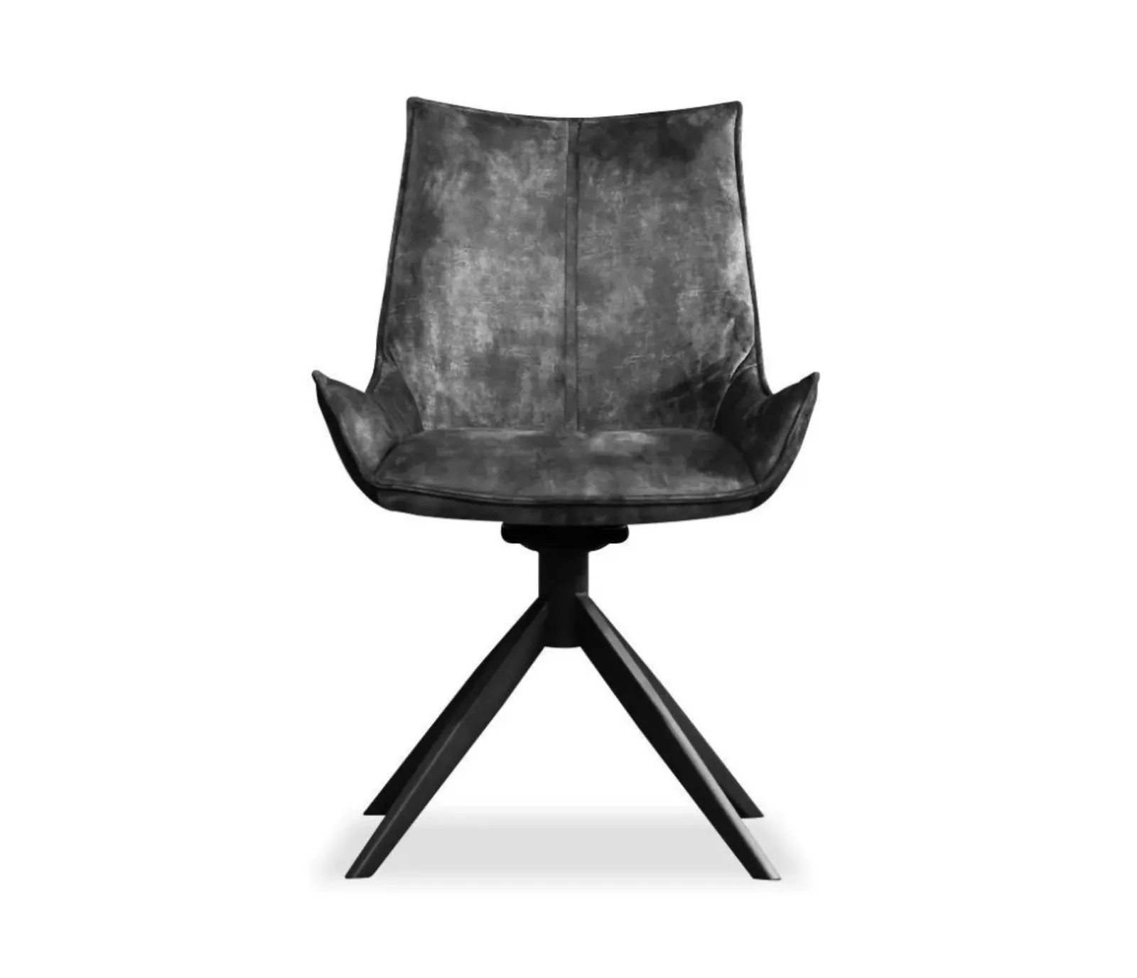 Giulia Swivel Side Chair - Anthracite Grey