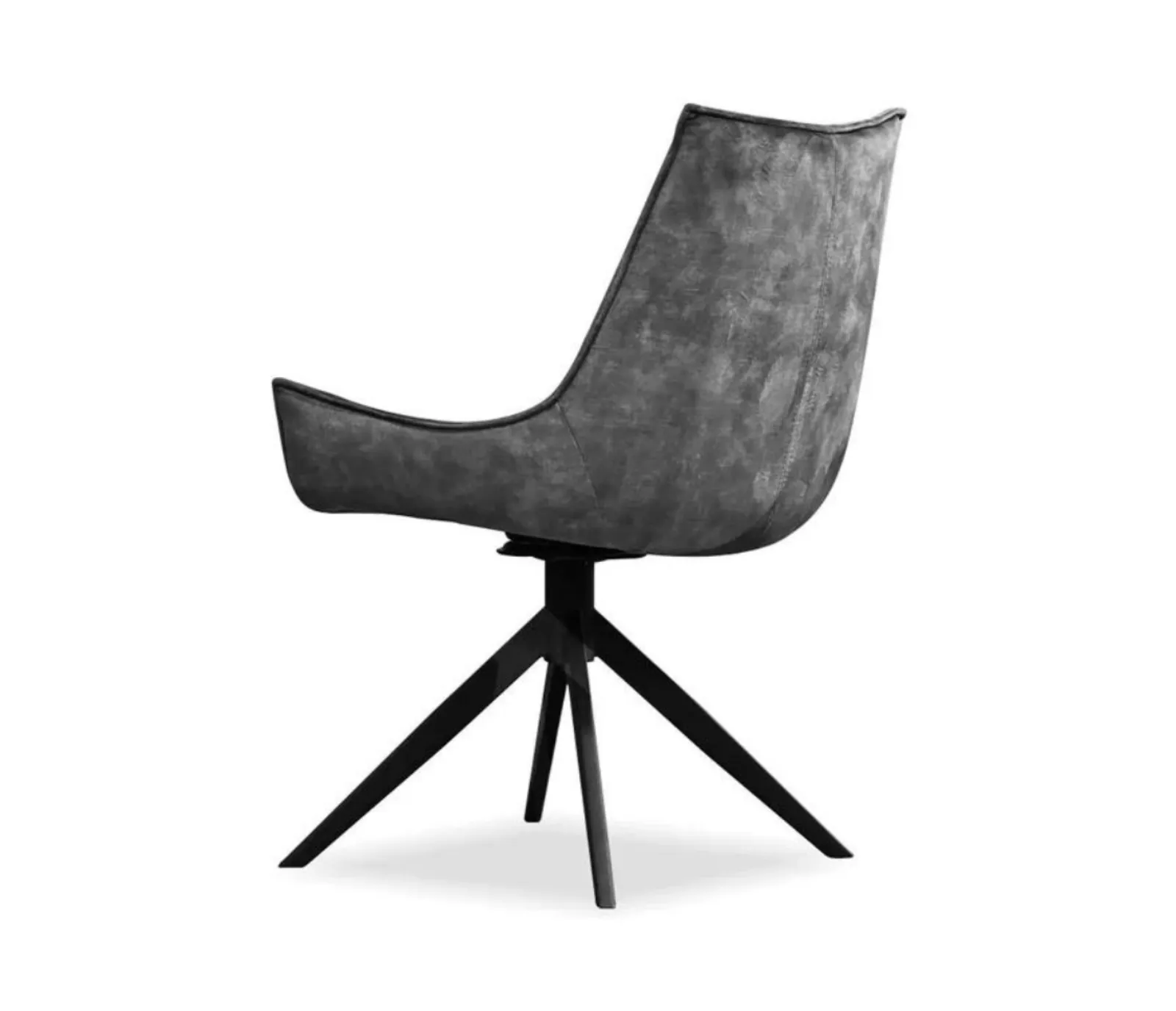 Giulia Swivel Side Chair - Anthracite Grey