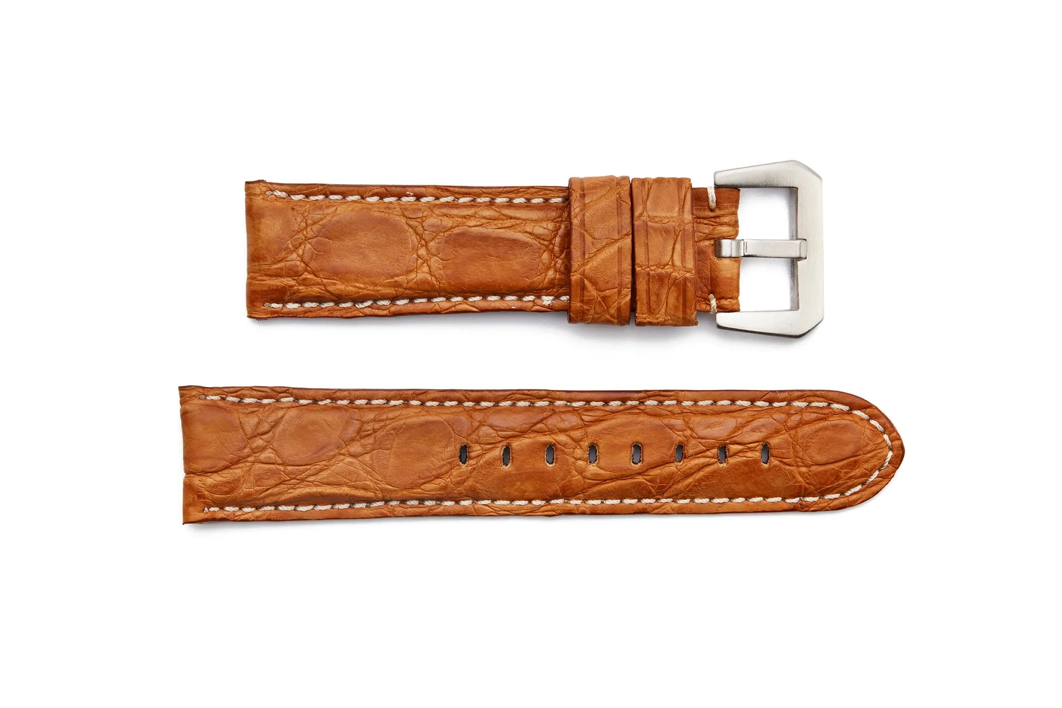 GL-900 Genuine Panerai Style Matte Crocodile Leather Regular Watch Strap