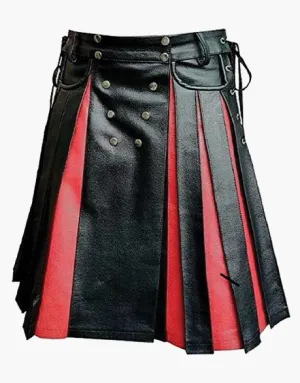 GLADIATOR KIT IN BLACK AND RED LEATHER