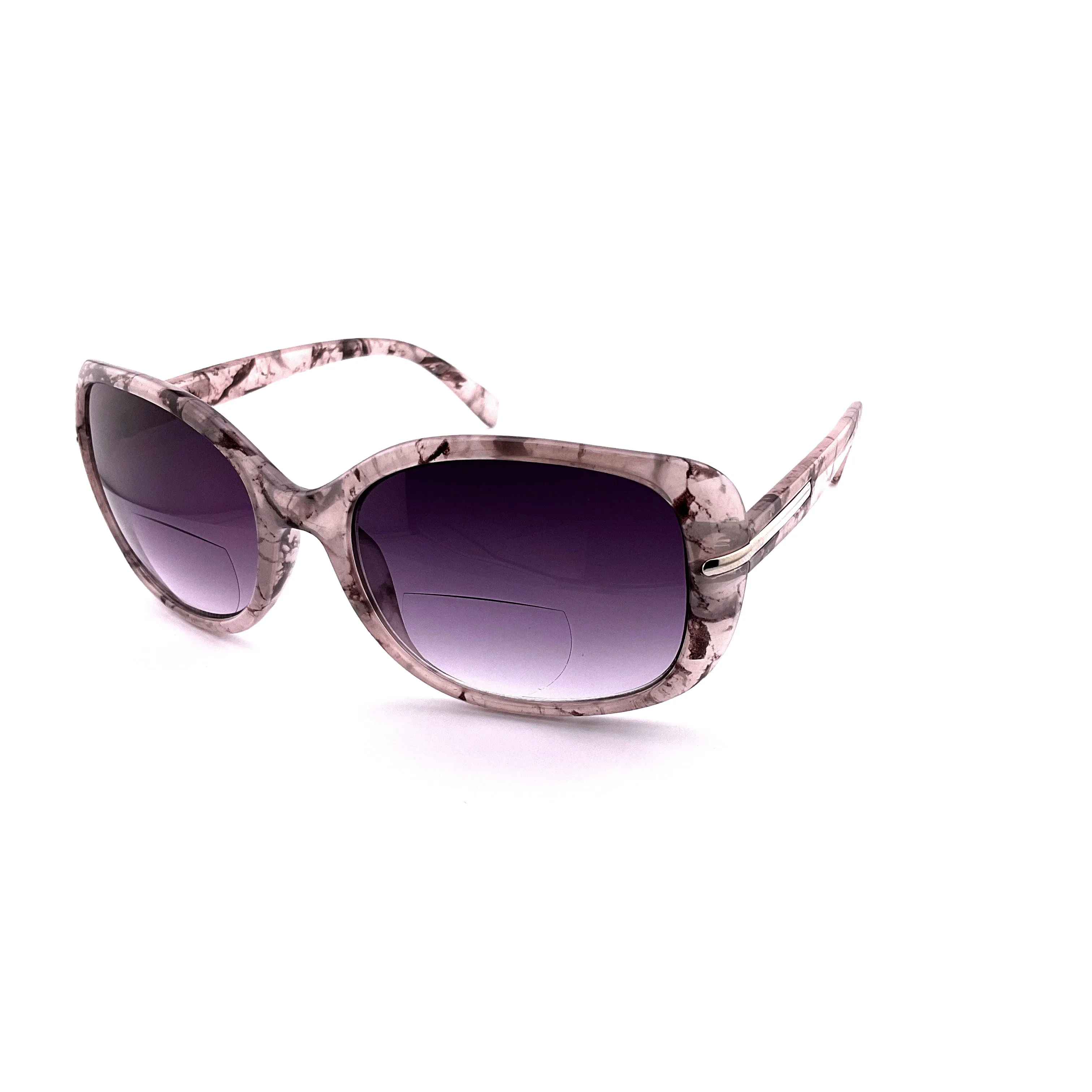 Glam Ladies Large Lens Leopard Print Bifocal Reading Sunglasses