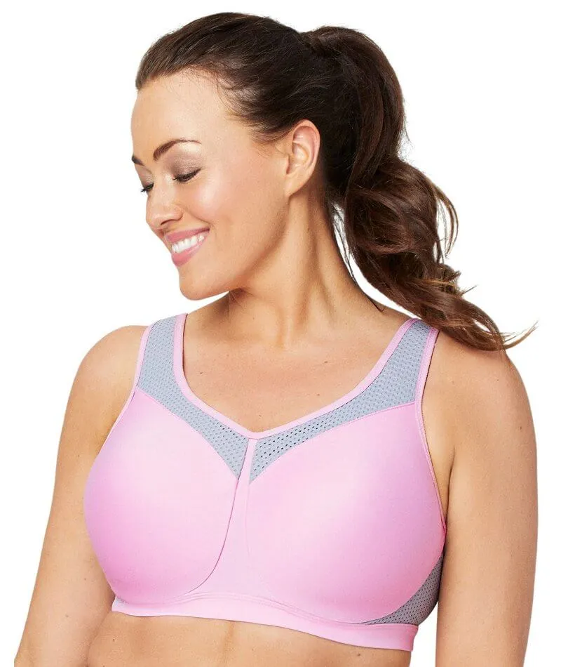 Glamorise High Impact Underwire Sports Bra - Pink