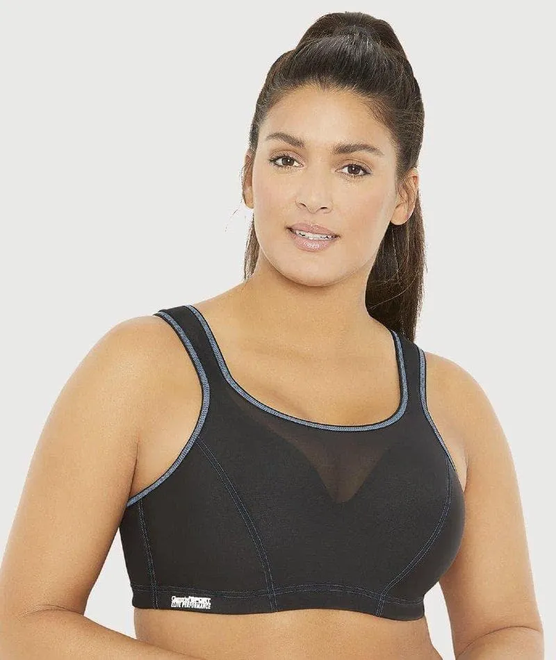 Glamorise High Support WonderWire Sports Bra - Black