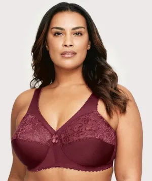 Glamorise Magiclift Original Wire-Free Support Bra - Burgundy