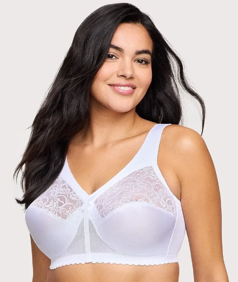 Glamorise Magiclift Original Wire-Free Support Bra - White