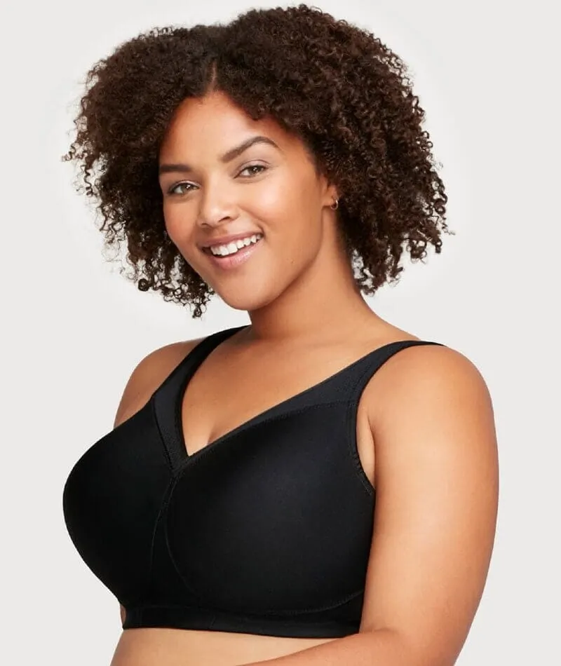 Glamorise Magiclift Seamless Wire-Free Sports Bra - Black