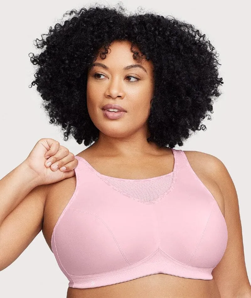 Glamorise No-Bounce Camisole Wire-Free Sports Bra - Parfait Pink