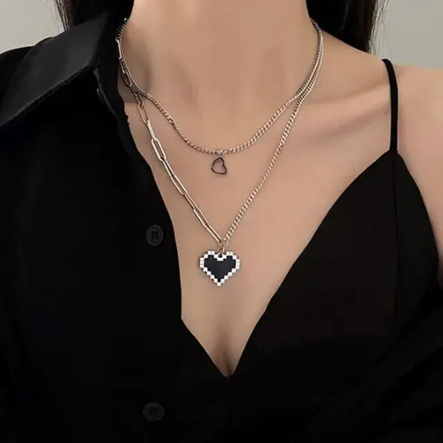 Glamorous Versatile Square Crystal Necklace Set