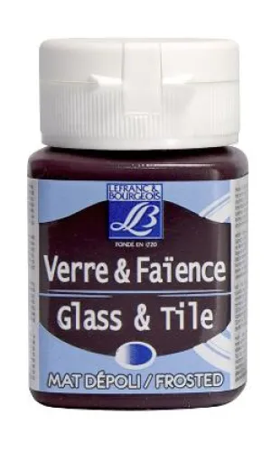 Glass & Tile Paint Frosted Effect 50 ml - Red Ruby