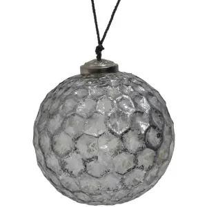 Glass Honeycomb Ball Ornament