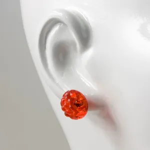 Glass Swedish Berry Stud Earrings in Red by Emma Gerard