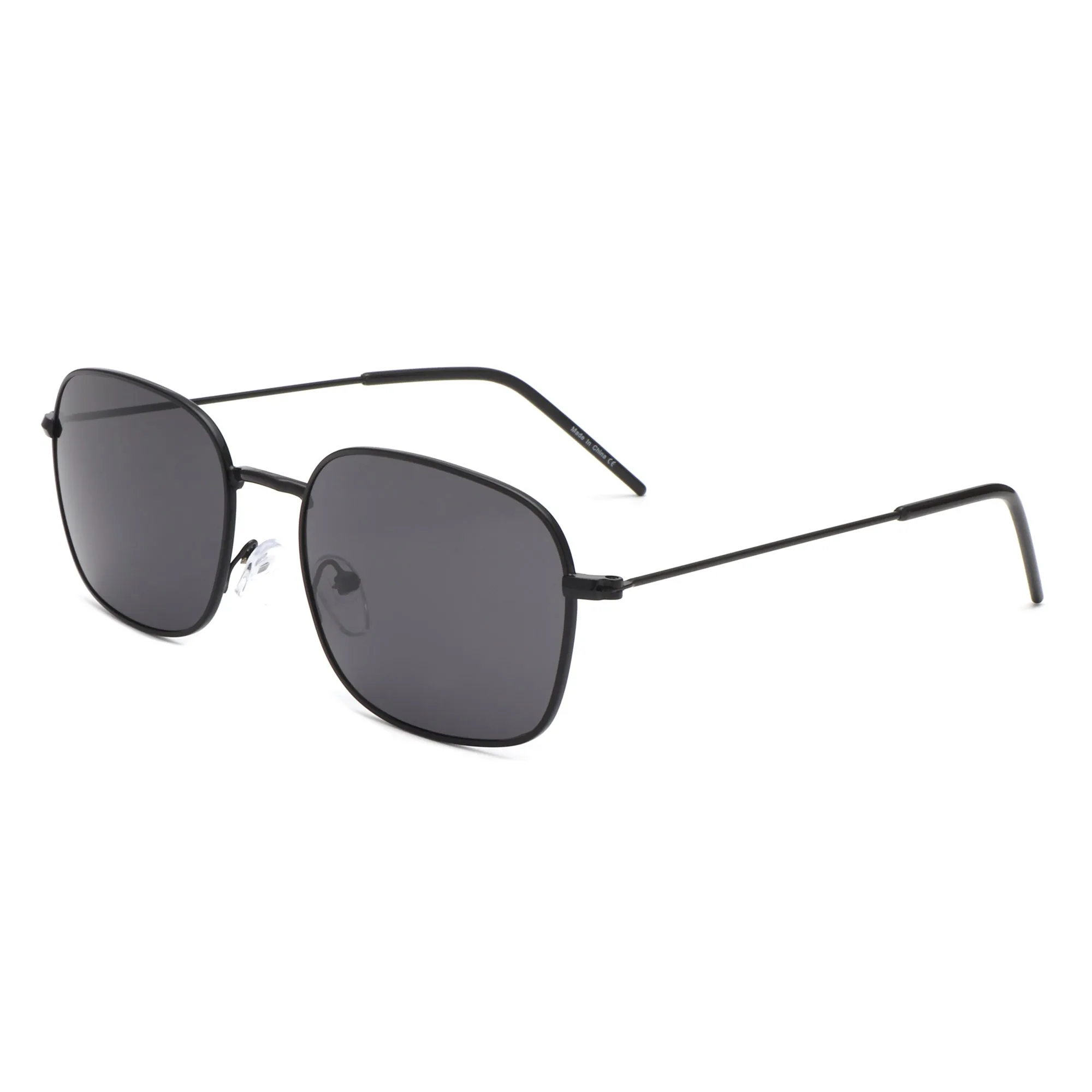 Gleam - Square Flat Top Tinted Retro Fashion Sunglasses