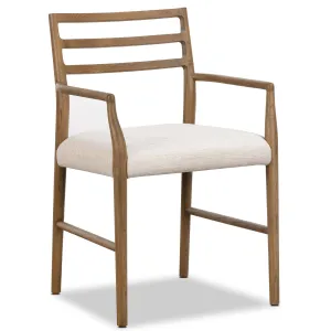 Glenmore Dining Arm Chair, Smoked Oak, Set of 2