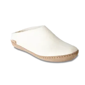 GLERUPS SLIP ON LEATHER WHITE