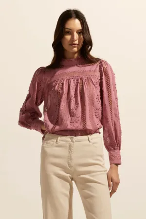 Glimpse Top in Magenta