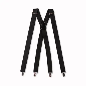 Glitter Adjustable Suspenders - Obsidian