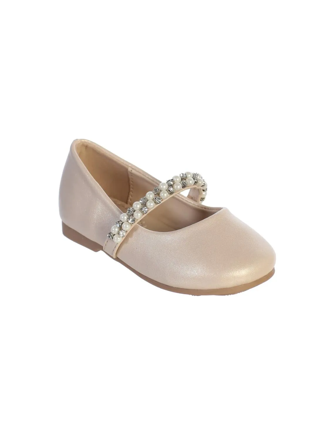 Glitter and Pearls Mary Jane Flats (Infant)