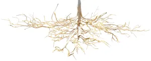 Glitter Hanging Branch White 180cm