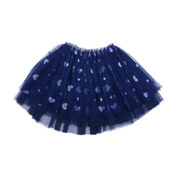 Glitter Heart Tutu Skirt