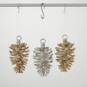 Glittered Pinecone Ornaments