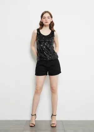 Glitz & Glam Sequin Party Tank Top