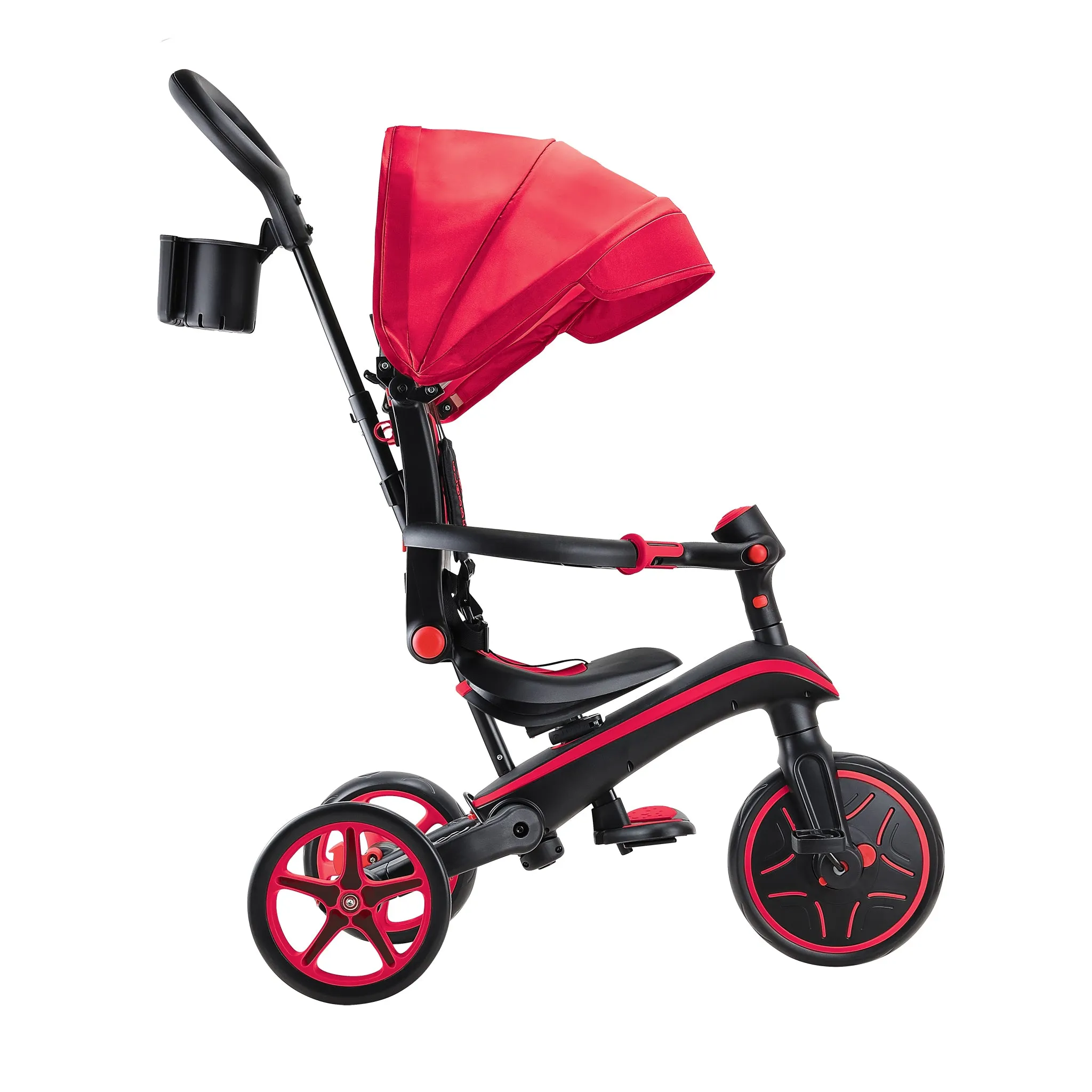 Globber Explorer Trike Foldable 4 in 1 - Red (10m - 5y)