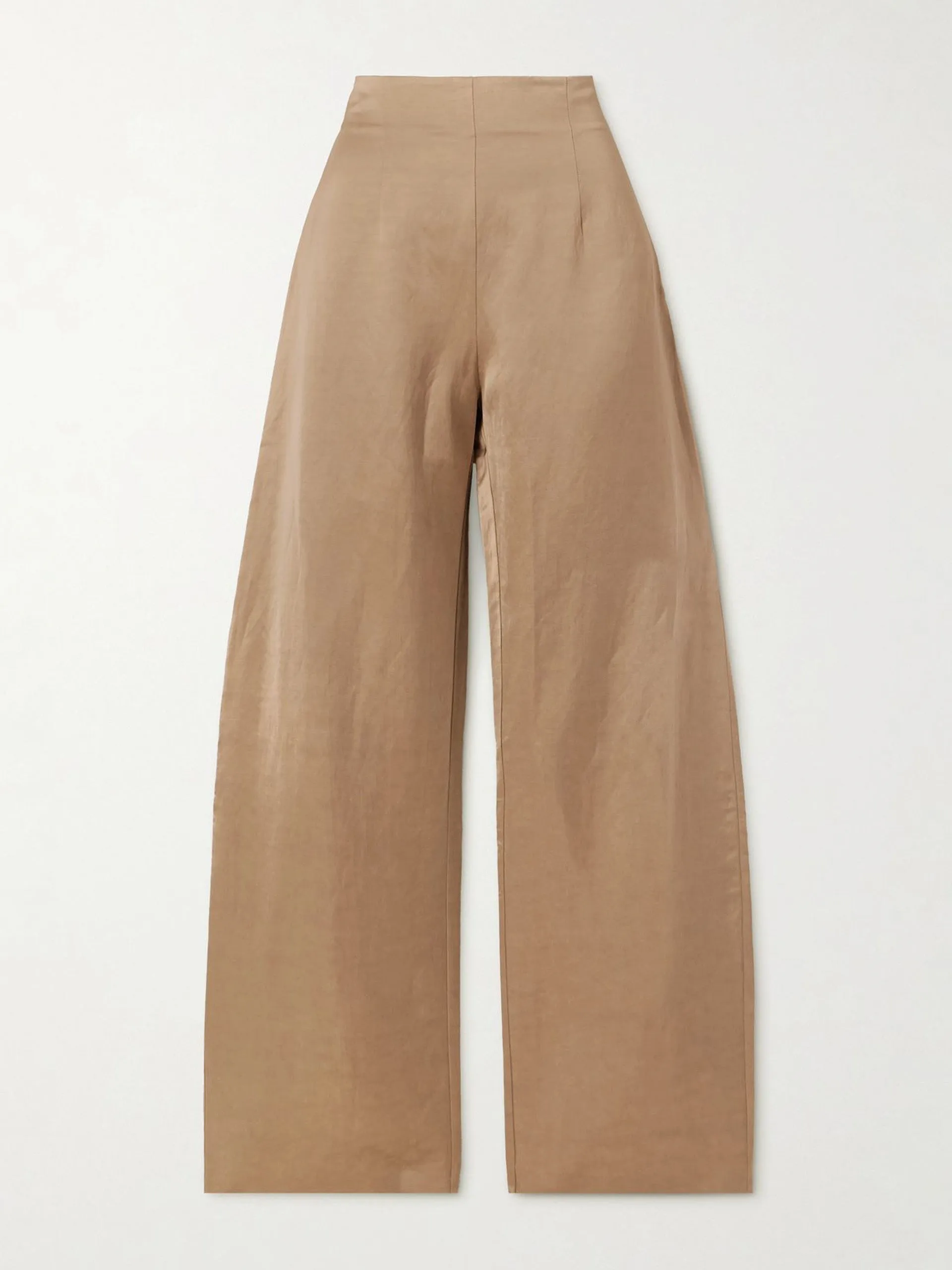 Gloria dupioni wide-leg pants