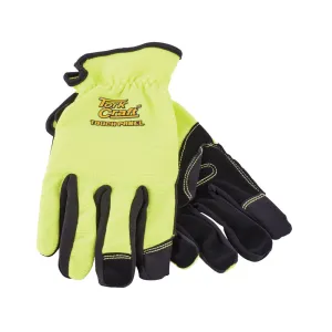 GLOVE YELLOW WITH PU PALM SIZE MEDIUM  MULTI PURPOSE