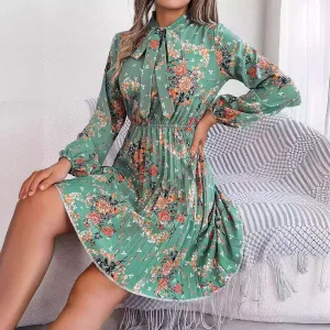 Glow Chic's Flower Printed Long Dress