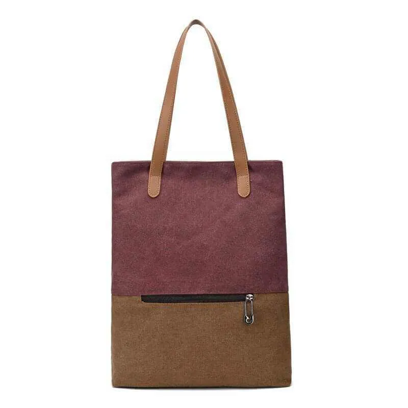 Glow Chic's Versatile Retro Canvas Handbag