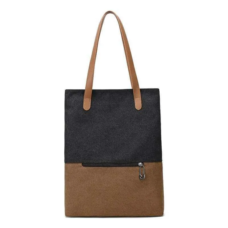 Glow Chic's Versatile Retro Canvas Handbag